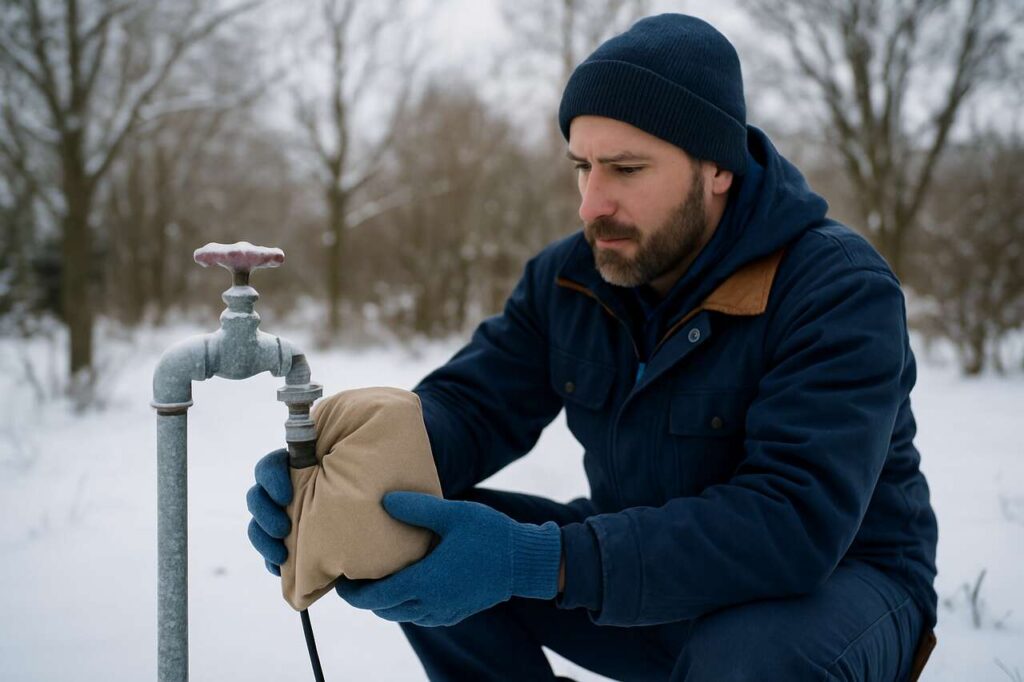The One Thing Plumbers Always Do to Outdoor Faucets Before a Freeze