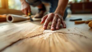 How to fix a scratched wooden floor without refinishing the entire room