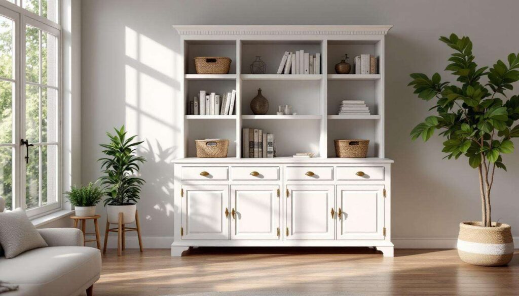 Turn An Old Hutch Top Into The Perfect Storage Cabinet