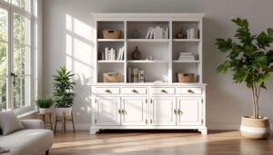 Turn An Old Hutch Top Into The Perfect Storage Cabinet
