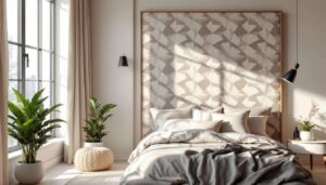 Pattern headboards are making a comeback – how to embrace the trend without making your bedroom look dated