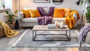 Grey Vinyl Floors and a Chilly Living Room? Transform Your Space with This Simple Décor Plan Without Changing the Flooring