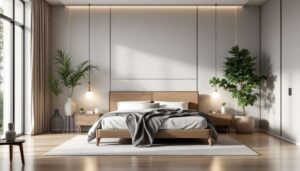 Your rattan headboard is aging your bedroom: 10+ ideas in drywall, wood, or microcement for a stunning look